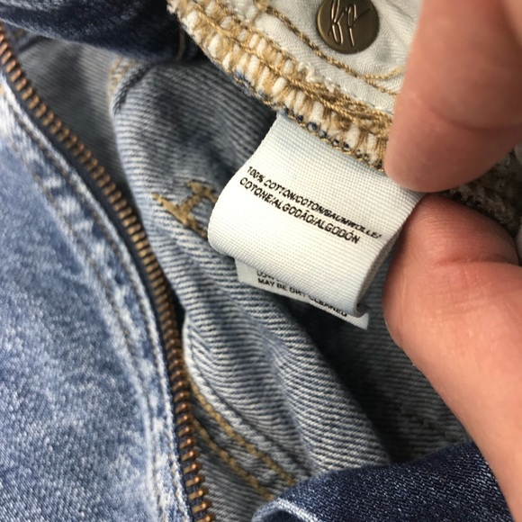 Free People mini skirt denim jean zipper size 2 or 26 - Picture 9 of 11